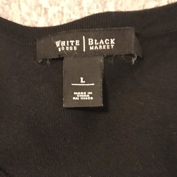 WHBM black cardigan with polkadot detail - Picture 15 of 16